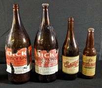 4 PAPER LABEL DICK'S BEER BOTTLES QUINCY ILLINOIS LINCOLN NEBRASKA