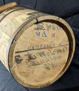 DEAD SHOT FINE CUT TOBACCO WELLMAN & DWIRE TOBACCO CO QUINCY ILLINOIS WOOD PAIL