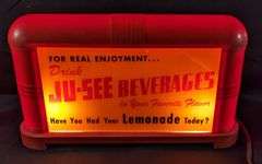 DRINK JU-SEE BEVERAGES LIGHTED SIGN