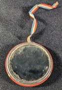 1908 CELLULOID POCKET MIRROR LINCOLN DOUGLAS DEBATE QUINCY ILLINOIS