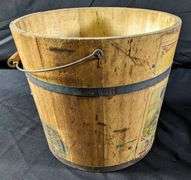 DEAD SHOT FINE CUT TOBACCO WELLMAN & DWIRE TOBACCO CO QUINCY ILLINOIS WOOD PAIL