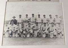LARGE PHOTOGRAPH THE QUINCY INDIANS BASEBALL TEAM