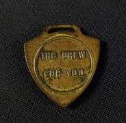PRE PRO RUFF BREWING CO QUINCY ILLINOIS BEER WATCH FOB