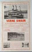 3 MISSISSIPPI & OHIO RIVER STEAMBOAT PADDLE WHEEL POSTER SIGNS CAPITOL AVALON VERNE SWAIN IOWA ILLIN