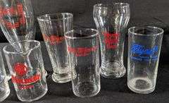 10 BEER & SODA GLASSES RUFFS RUFF-RIEDEL OLTIMER GRIESEDIECK OLD TAVERN