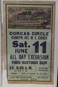 4 VINTAGE MISSISSIPPI RIVER STEAMBOAT PADDLE WHEEL POSTERS SS PRESIDENT & CAPITOL IOWA ILLINOIS