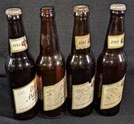 4 PAPER LABEL BEER BOTTLES DICK'S PILSENER DICK BROS BREWING QUINCY ILLINOIS