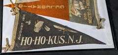1911 CHICAGO & 1912 HO-HO-KUS NEW JERSEY AVIATION MEET & 1909 HUDSON FULTON CELEBRATION FELT PENNANT