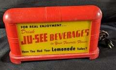 DRINK JU-SEE BEVERAGES LIGHTED SIGN