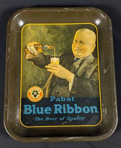 PABST BLUE RIBBON BEER TRAY MILWAUKEE WISCONSIN