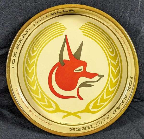 FOX HEAD "400" BEER TRAY WAUKESHA WISCONSIN