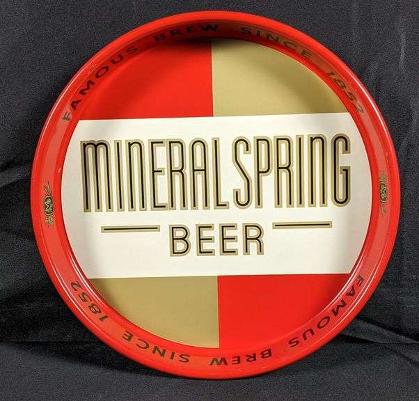 MINERAL SPRING BREWING CO BEER TRAY MINERAL POINT WISCONSIN