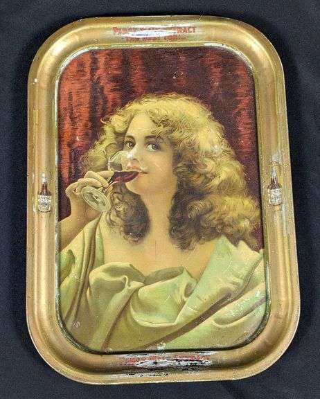 PROHIBITION ERA TRAY PABST MALT EXTRACT "THE BEST TONIC"