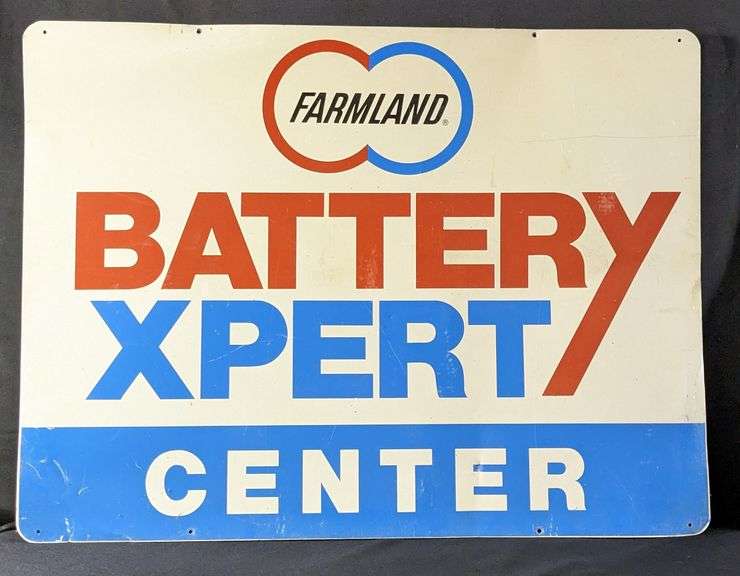 FARMLAND COOP BATTERY EXPERT CENTER SIGN (2 SIDED)
