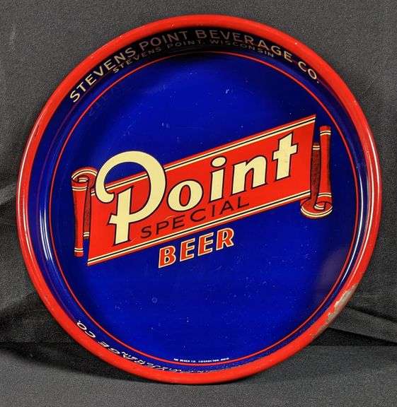 STEVENS POINT BEVERAGE CO POINT SPECIAL BEER TRAY WISCONSIN