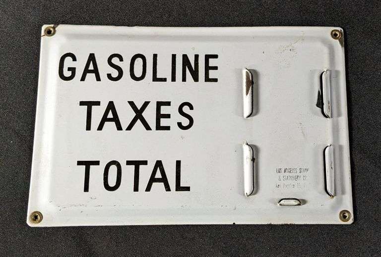 PORCELAIN GAS PUMP PRICER SIGN