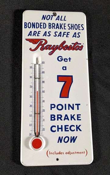 TIN THERMOMETER RAYBESTOS 7 POINT BRAKE INSPECTION