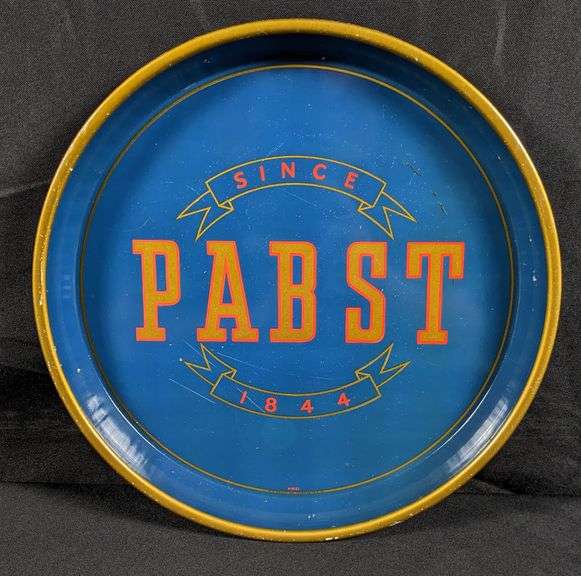 PABST SINCE 1844 BEER TRAY MILWAUKEE WISCONSIN