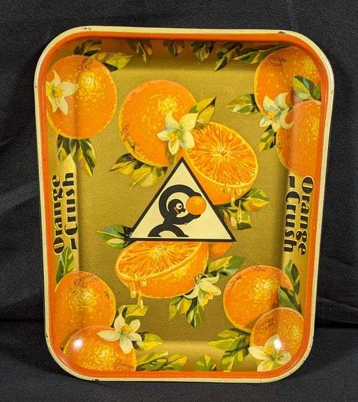 ORANGE CRUSH SODA POP SERVING TRAY