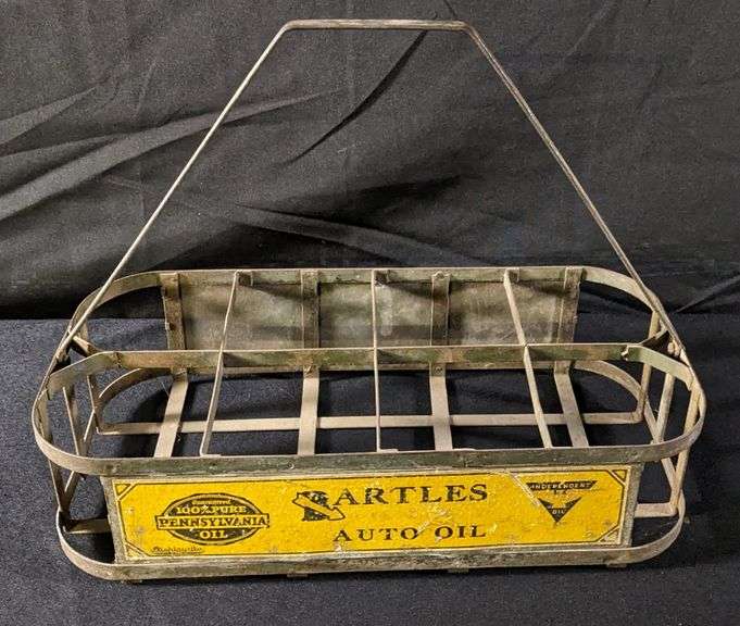 BARTLES AUTO OIL BOTTLE RACK MILWAUKEE WISCONSIN