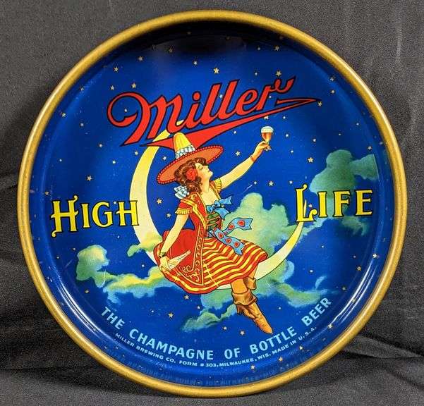 MILLER HIGH LIFE THE CHAMPAGNE OF BOTTLE BEER TRAY MILWAUKEE WISCONSIN