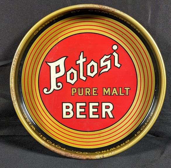 POTOSI PURE MALT BEER TRAY POTOSI WISCONSIN