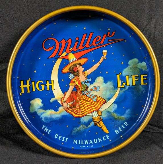 MILLER HIGH LIFE THE BEST MILWAUKEE BEER TRAY WISCONSIN