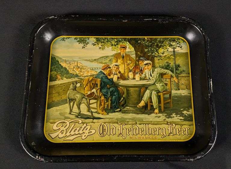 BLATZ OLD HEIDELBERG BEER TRAY MILWAUKEE WISCONSIN