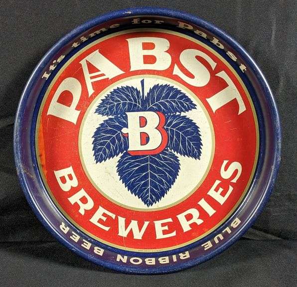 IT'S TIME FOR PABST BEER TRAY PABST BREWERIES MILWAUKEE WISCONSIN