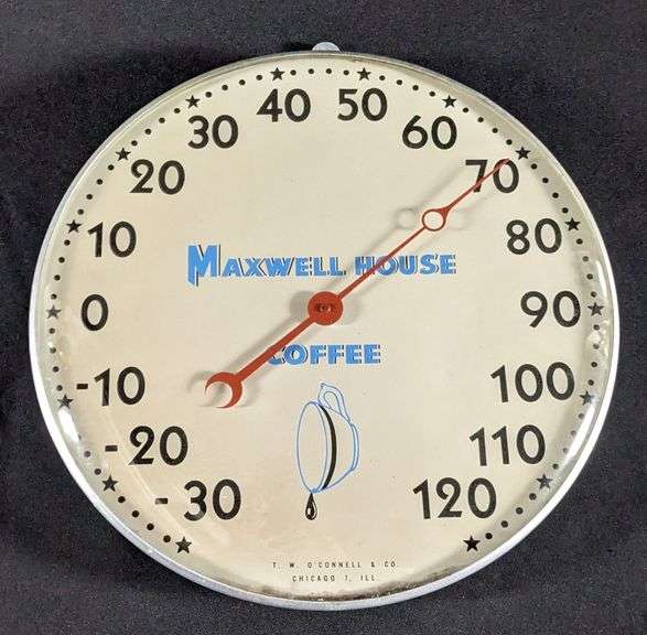 12" THERMOMETER SIGN MAXWELL HOUSE COFFEE