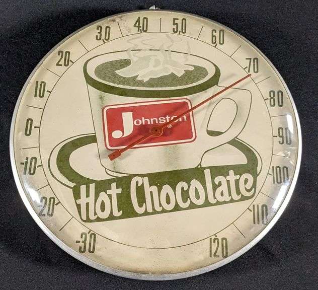 12" THERMOMETER SIGN JOHNSTON HOT CHOCOLATE