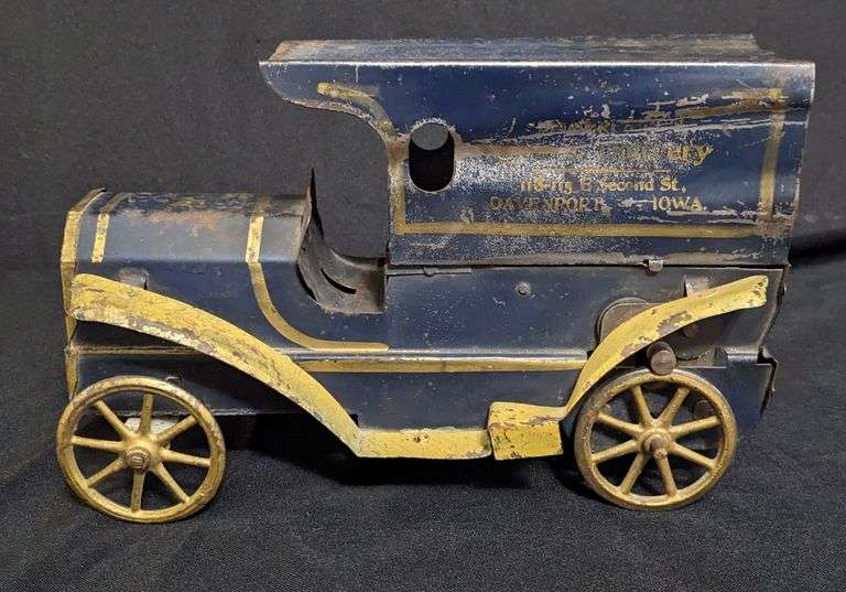 PRESSED STEEL DAYTON HILL CLIMBER TOY TRUCK SUMMERFIELD SPECIAL DELIVERY DAVENPORT IOWA