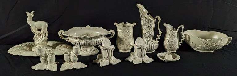 12 PIECES ASSORTED RED WING ART POTTERY MID CENTURY MODERN MCM