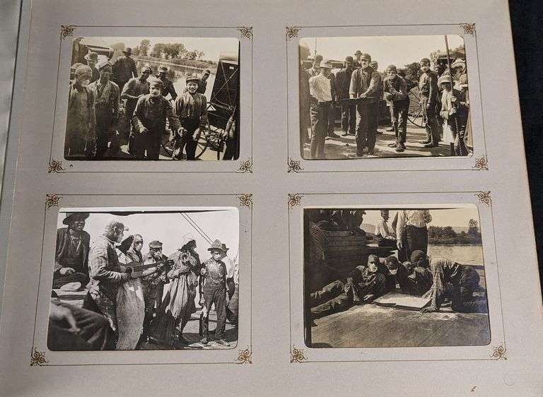 INCREDIBLE HISTORICAL PHOTOGRAPH ALBUM BELONGED TO HARRY A. KLENE - QUINCY ILLINOIS STEAMBOATS WORLDS FAIR MISSISSIPPI RIVER ETC ETC