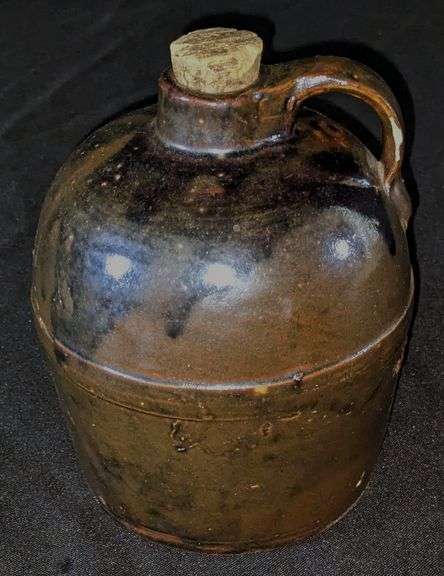 QUART ALBANY GLAZE NORTH STAR RED WING CROCK JUG