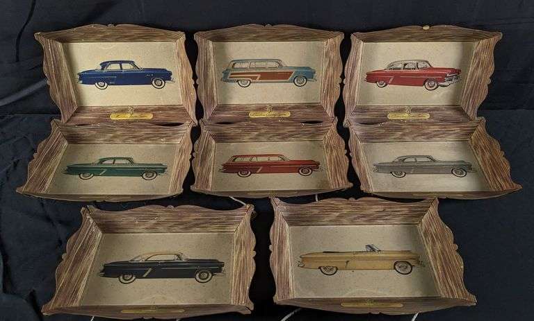SET OF 8 1953 OR 1954 FORD DEALERSHIP CARDSTOCK SIGNS