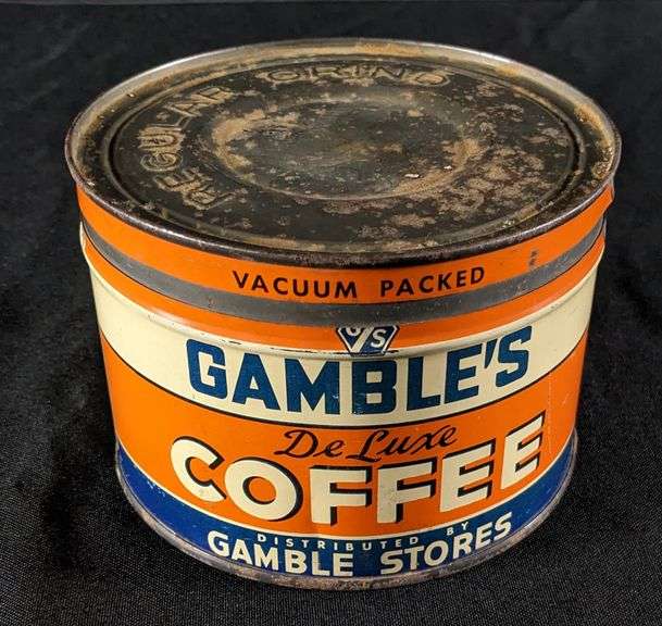 1# TIN LITHO COFFEE CAN GAMBLE'S DELUXE (MINNESOTA)
