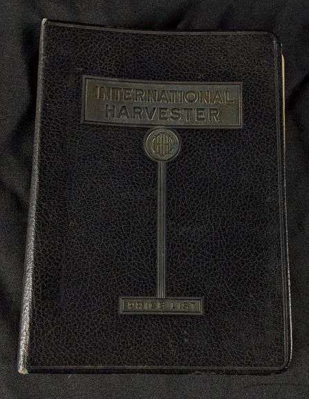 1940 INTERNATIONAL HARVESTER MCCORMICK DEERING EQUIPMENT PRICE LIST TRACTORS TRUCKS ENGINES WAGONS ETC