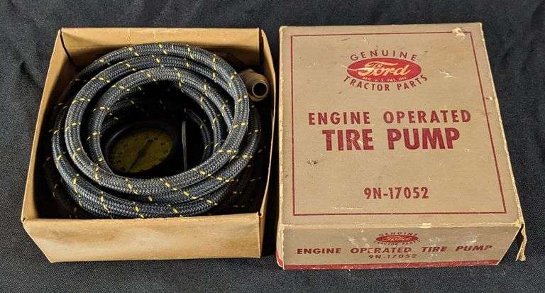 VINTAGE NOS FORD GENUINE TRACTOR PARTS ENGINE OPERATED TIRE PUMP 9N-17052