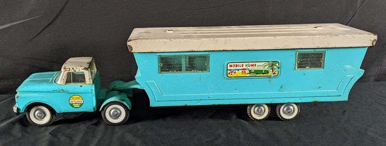 PRESSED STEEL TOY TRUCK NYLINT FORD NO 6600 MOBILE HOME