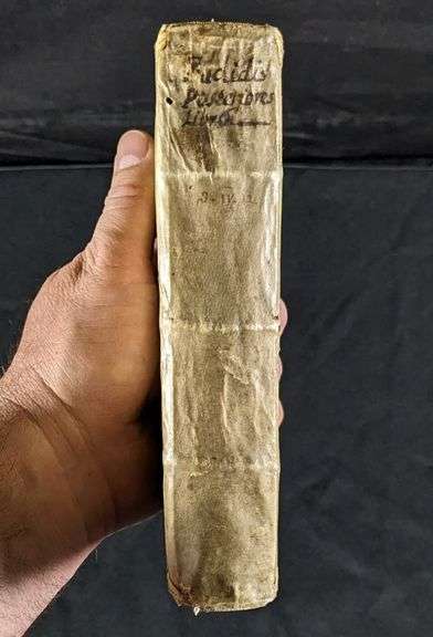 1574 LATIN MATH BOOK BY CHRISTOPHER CLAVIO EVCLIDIS ELEMENTUM X MATHEMATICS