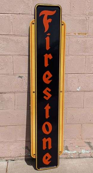 NOS TIN SIGN FIRESTONE TIRES
