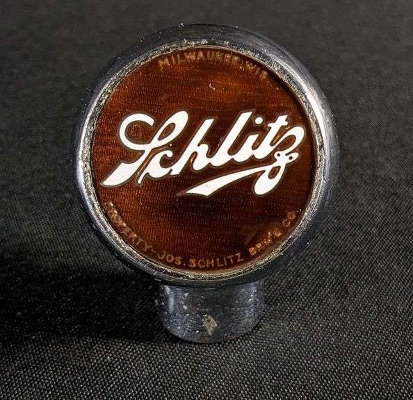 BALL TAP KNOB HANDLE SCHLITZ BEER
