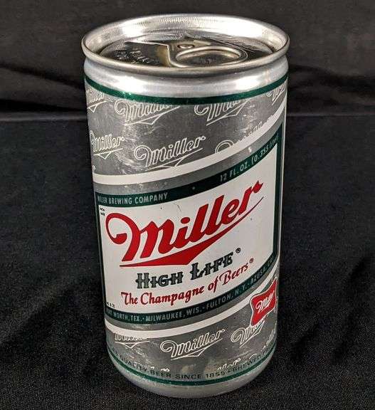TEST CAN PULL TAB MILLER HIGH LIFE BEER MILWAUKEE SILVER