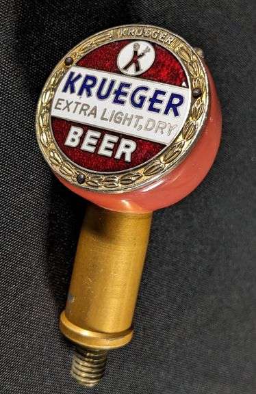 BALL TAP KNOB HANDLE KRUEGER EXTRA LIGHT DRY BEER
