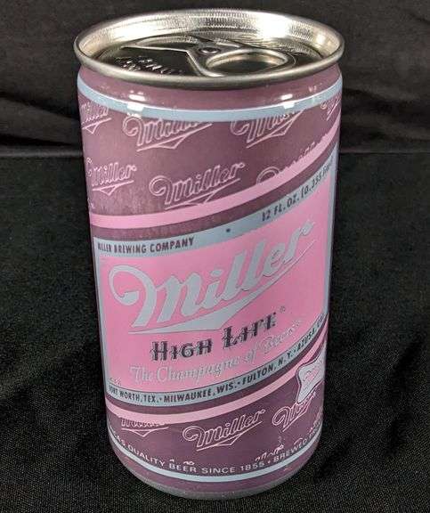 TEST CAN PULL TAB MILLER HIGH LIFE BEER MILWAUKEE PINK