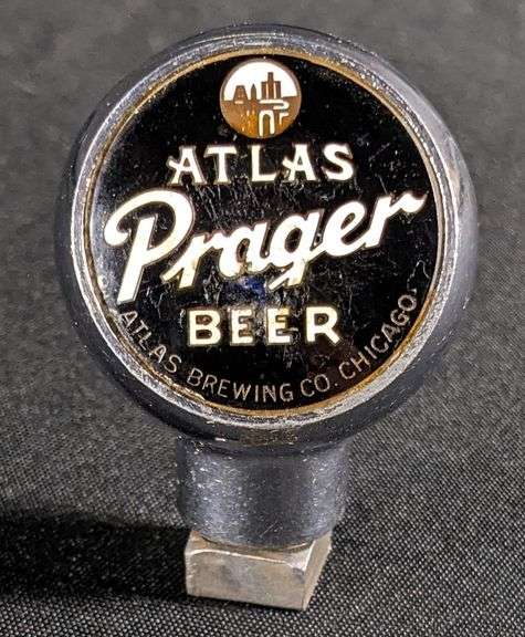 BALL TAP KNOB HANDLE ATLAS PRAGER BEER