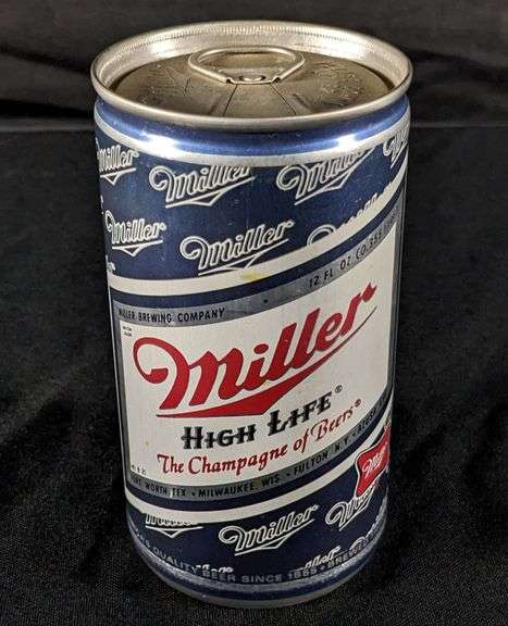 TEST CAN PULL TAB MILLER HIGH LIFE BEER MILWAUKEE BLUE