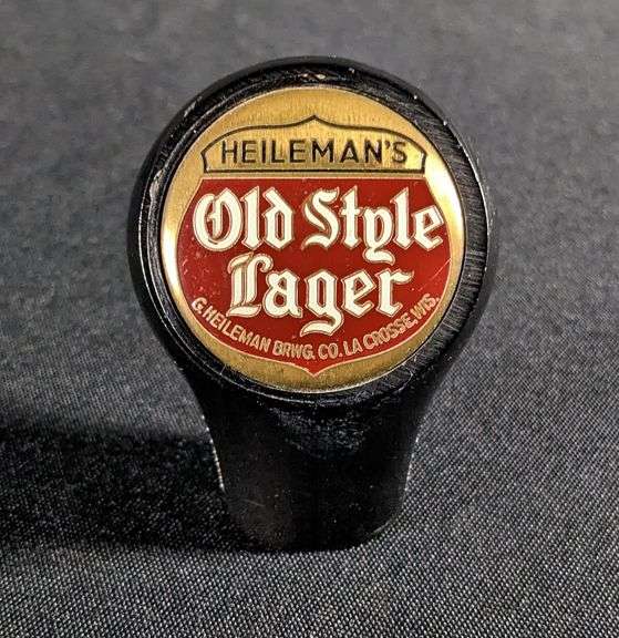 BALL TAP KNOB HANDLE HEILEMAN SOLD STYLE LAGER BEER LACROSSE WISCONSIN