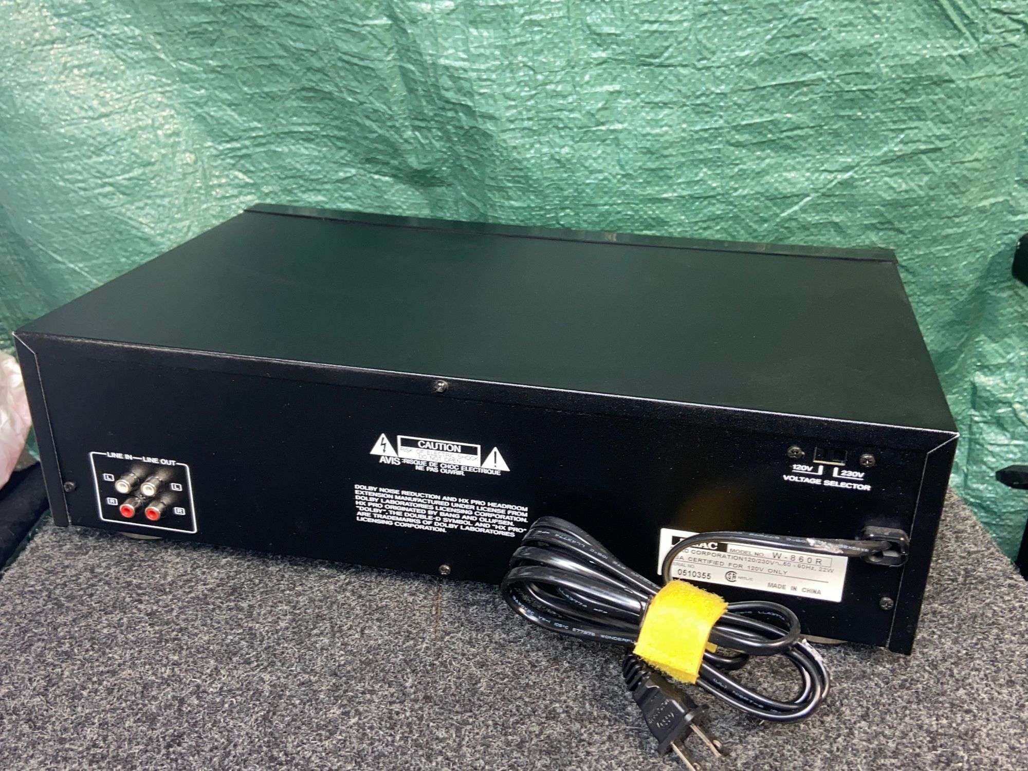 Autoradio Cassette TEAC W860R - Double K7, Auto-reverse - Occasion Fonctionnel